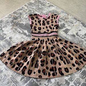 Pink and leopard dress size girls 8